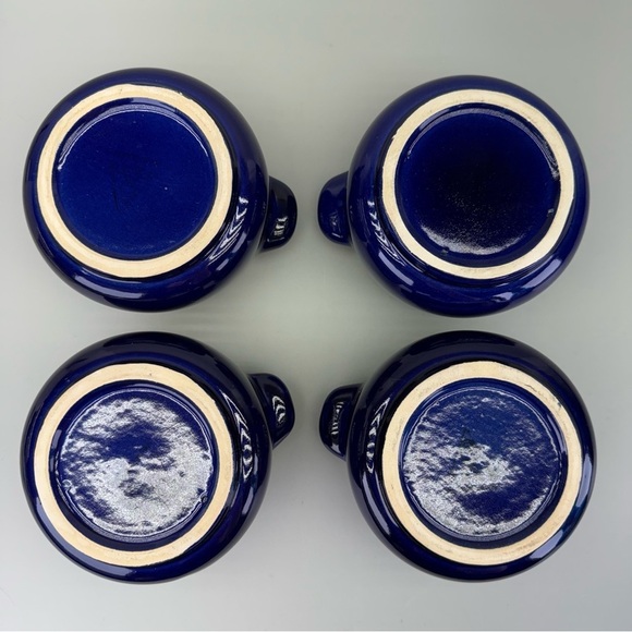 Vintage Gerz West Germany Pottery 
Blue Flat Cream Soup Cups - Picture 7 of 10